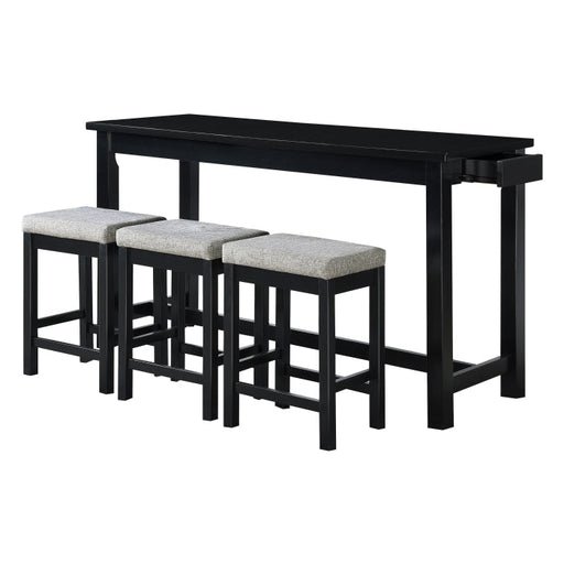 5713BK 4-Piece Pack Counter Height Set - 5713BK