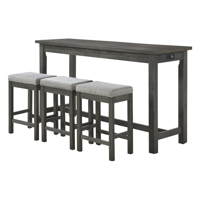 5713GY 4-Piece Pack Counter Height Set - 5713GY