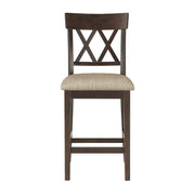 5716-24S2 Counter Height Chair, Double X Back, Set of 2 - 5716-24S2