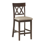 5716-24S2 Counter Height Chair, Double X Back, Set of 2 - 5716-24S2