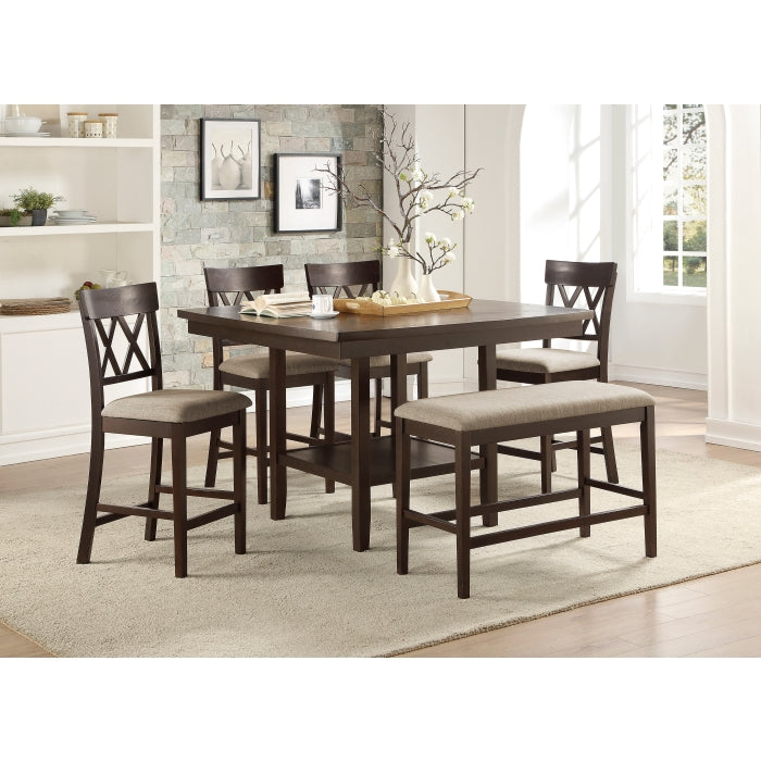 5716-24S2 Counter Height Chair, Double X Back, Set of 2 - 5716-24S2