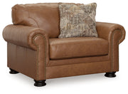 Carianna Caramel Sofa, Loveseat and Oversized Chair from Ashley - Lara Furniture