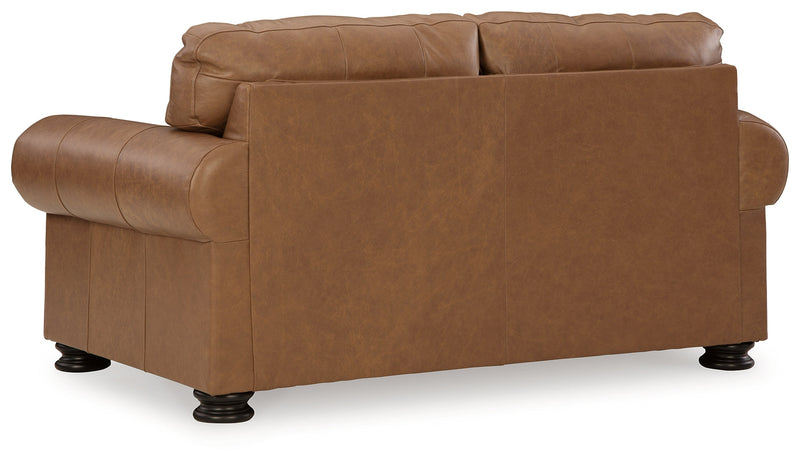Carianna Caramel Sofa, Loveseat and Oversized Chair from Ashley - Lara Furniture