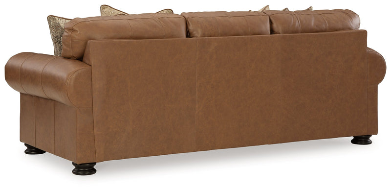 Carianna Caramel Sofa, Loveseat and Oversized Chair from Ashley - Lara Furniture
