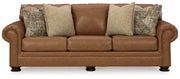 Carianna Caramel Sofa, Loveseat and Oversized Chair from Ashley - Lara Furniture