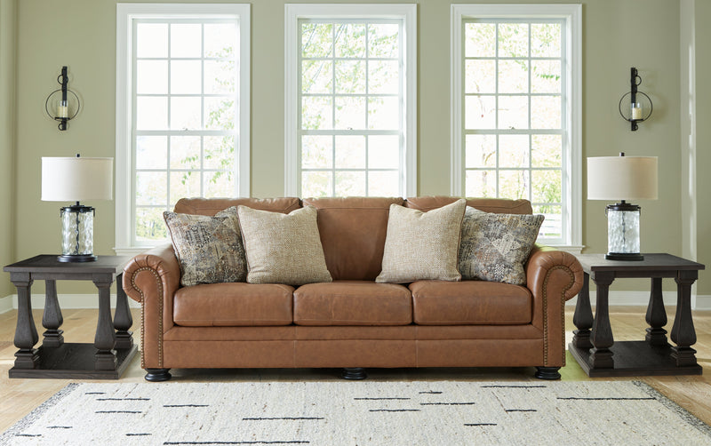 Carianna Caramel Sofa, Loveseat and Oversized Chair from Ashley - Lara Furniture