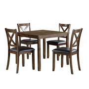 Hazel Charcoal Brown 5 - Piece Dining Set - Lara FurnitureDining Room Set