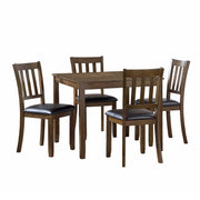 Faust Charcoal Brown 5 - Piece Dining Set - Lara FurnitureDining Room Set