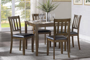 Faust Charcoal Brown 5 - Piece Dining Set - Lara FurnitureDining Room Set