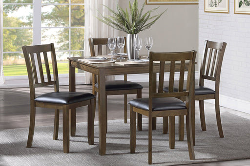 Faust Charcoal Brown 5 - Piece Dining Set - Lara FurnitureDining Room Set