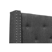 5877GY-1DW* (3)Queen Platform Bed with Storage Footboard - 5877GY-1DW*