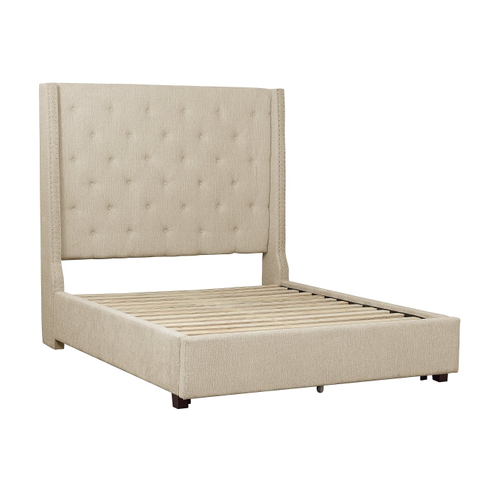 5877KBE-1CKDW* (3)California King Platform Bed with Storage Footboard - 5877KBE-1CKDW*
