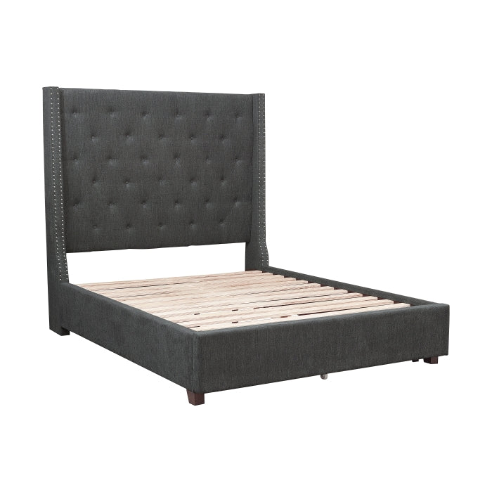5877KGY-1CKDW* (3)California King Platform Bed with Storage Footboard - 5877KGY-1CKDW*