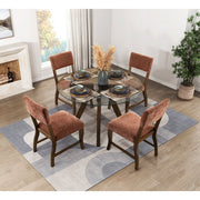 5898F4S Side Chair, Rust, Set of 2 - 5898F4S