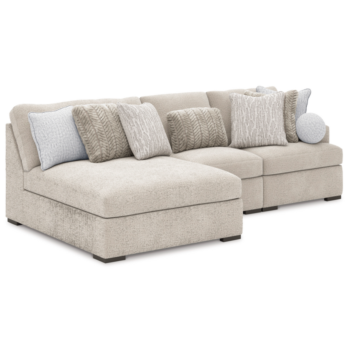 Cuddle Plush 3-Piece LAF Sectional with Chaise
