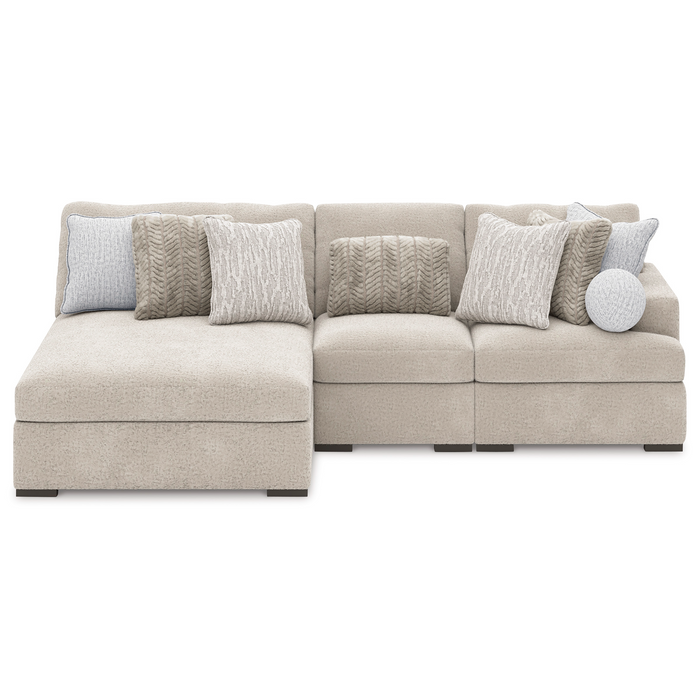 Cuddle Plush 3-Piece LAF Sectional with Chaise
