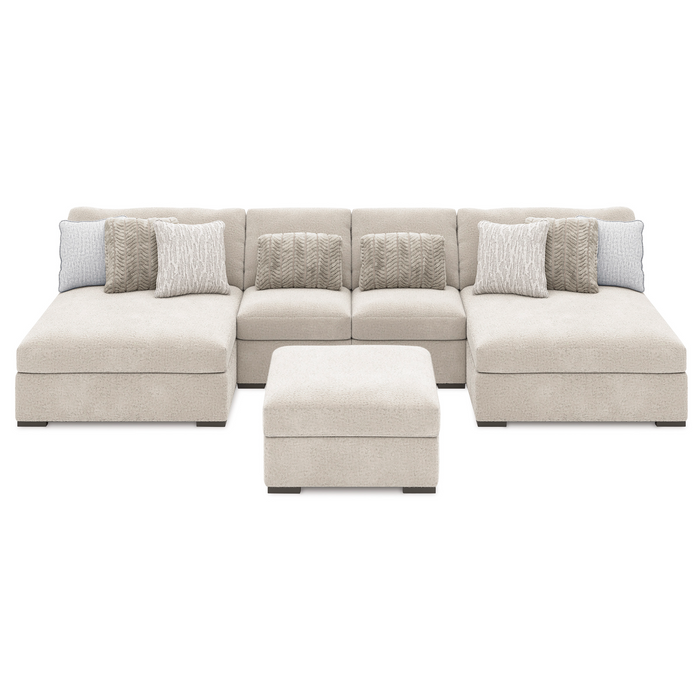 Cuddle Plush 4-Piece Sectional with Chaise