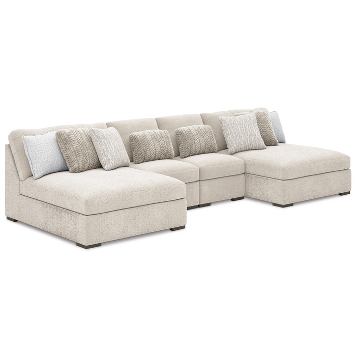 Cuddle Plush 4-Piece Sectional with Chaise