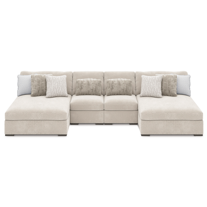 Cuddle Plush 4-Piece Sectional with Chaise