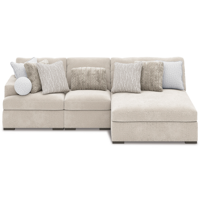 Cuddle Plush 3-Piece RAF Sectional with Chaise
