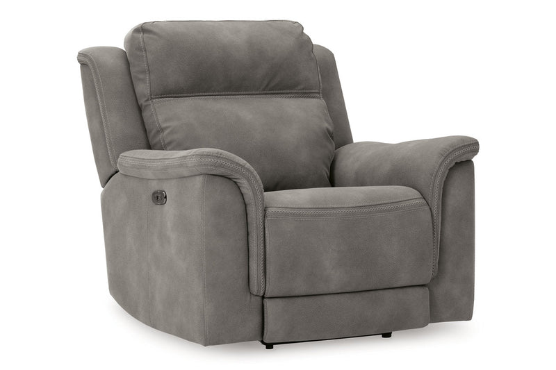 Next-Gen DuraPella Slate Power Reclining Sofa, Loveseat and Recliner -  Ashley - Lara Furniture