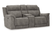 Next-Gen DuraPella Slate Power Reclining Sofa, Loveseat and Recliner -  Ashley - Lara Furniture