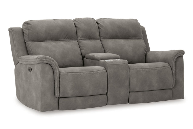 Next-Gen DuraPella Slate Power Reclining Sofa, Loveseat and Recliner -  Ashley - Lara Furniture