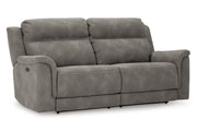 Next-Gen DuraPella Slate Power Reclining Sofa, Loveseat and Recliner -  Ashley - Lara Furniture