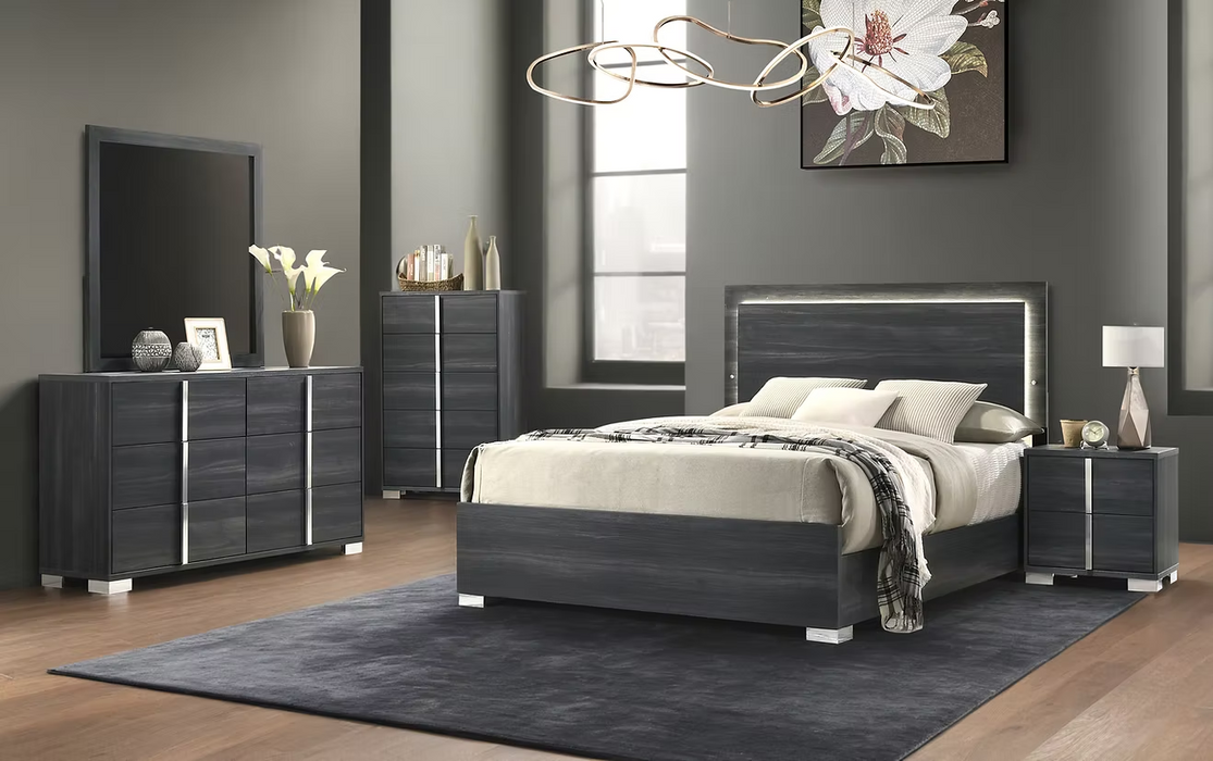 Juliet Gray Panel Bedroom Set