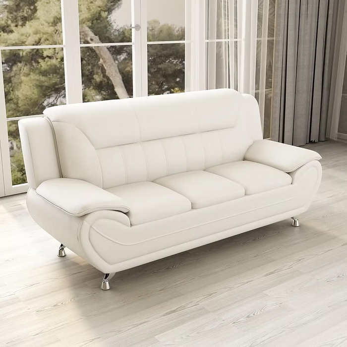 New York White Modern Living Room Set