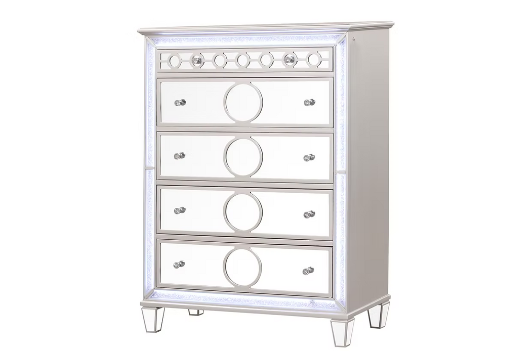 Gemma Black LED Bedroom Set