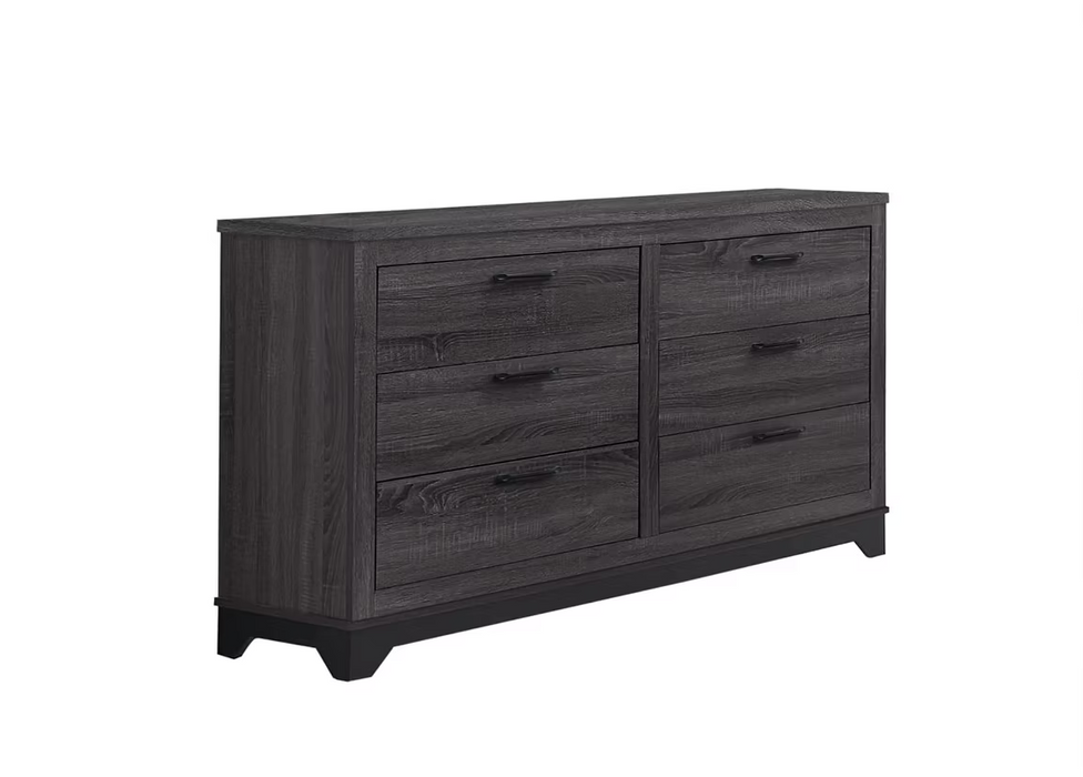 Lucy Gray Upholstered Platform Bedroom Set