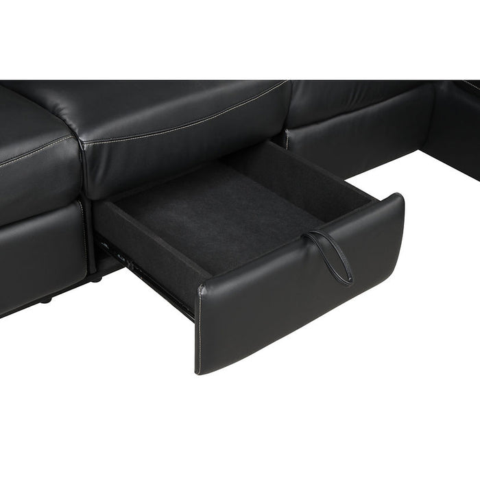 Charlotte Black Manuel Reclining Sectional