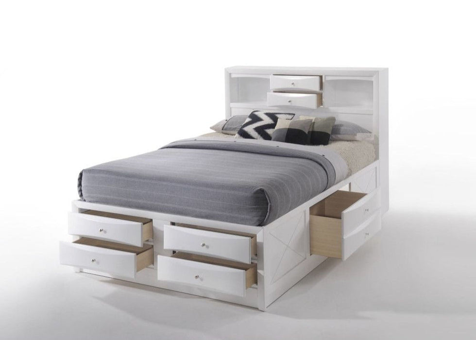 Ashley White Storage Platform Bedroom Set