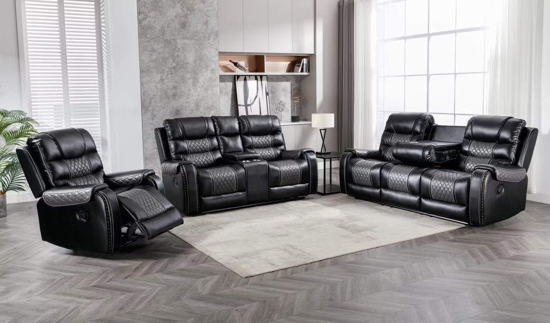 South Sarasota Black / Gray Living Room Set