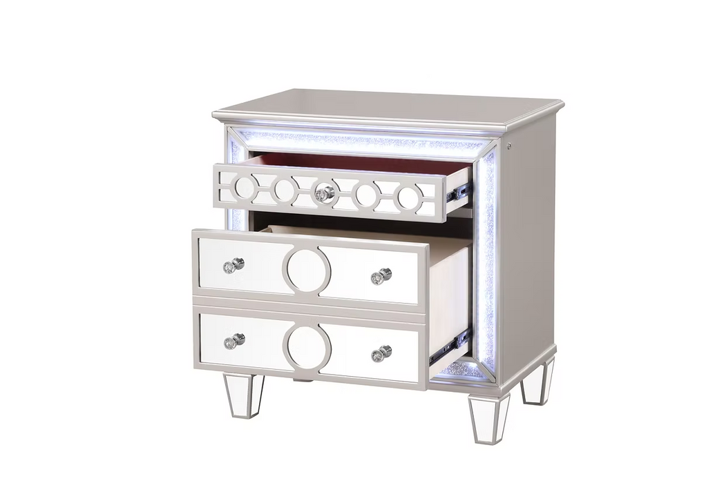 Gemma Black LED Bedroom Set