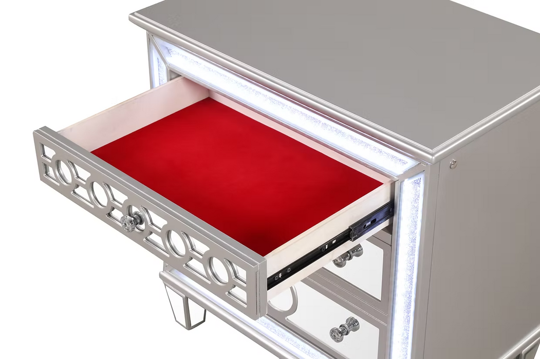 Gemma Black LED Bedroom Set