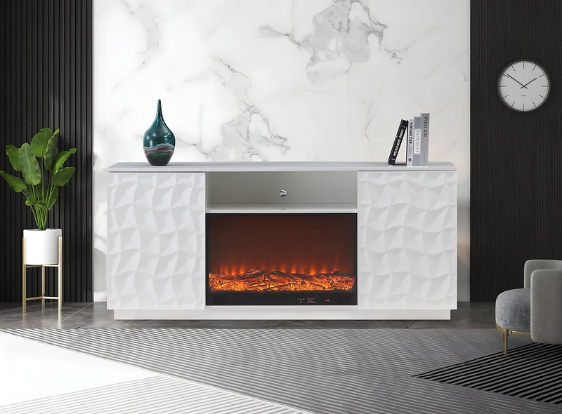 Salvador White TV Stand