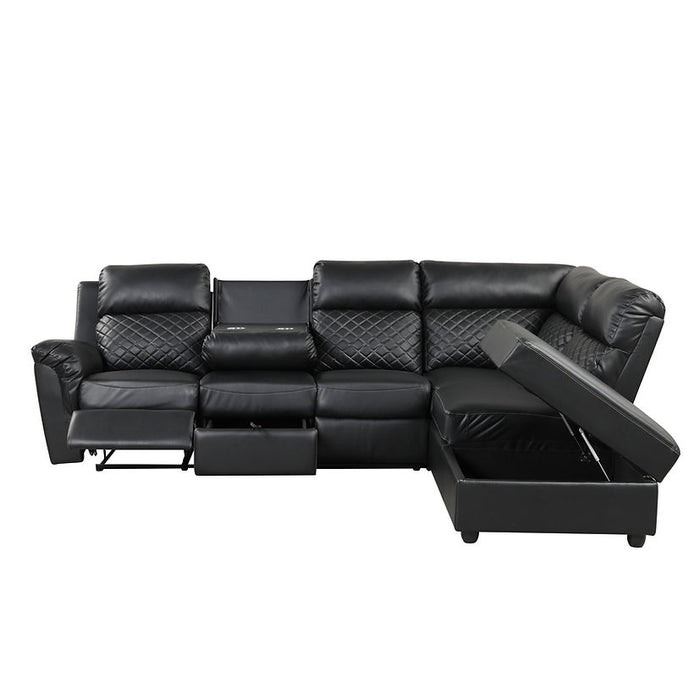 Charlotte Black Manuel Reclining Sectional
