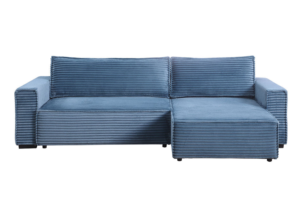 [HOT DEAL] Bora Bora Blue Reversible Storage Sleeper Sectional