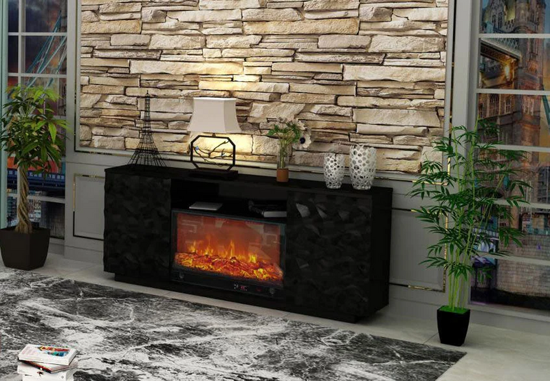 Salvador Black TV Stand