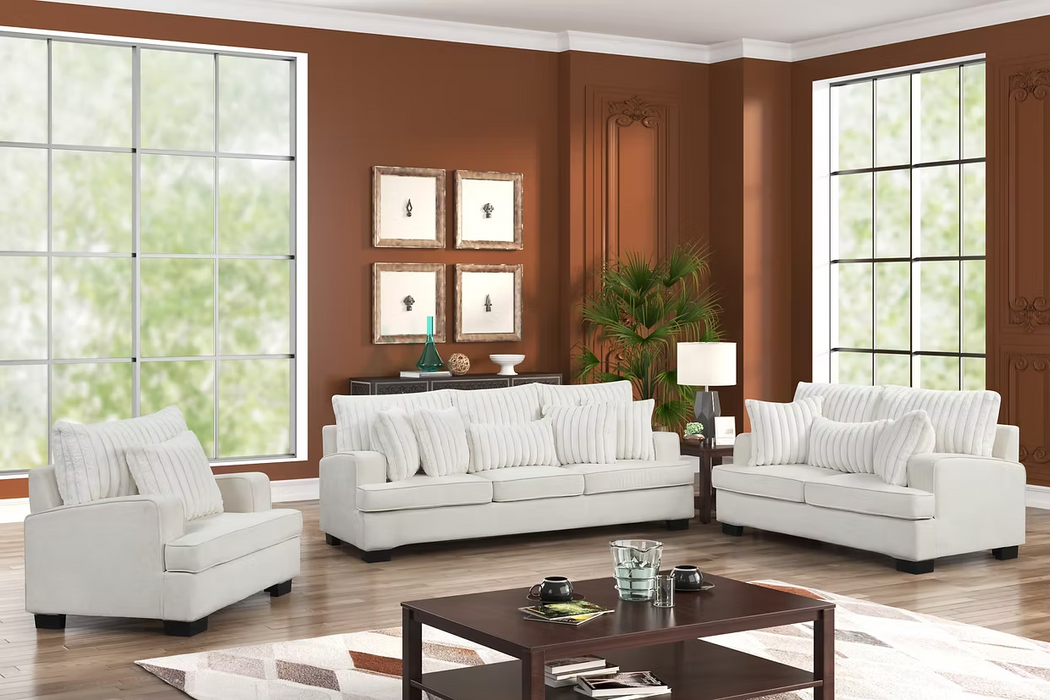 Pompei Cream Living Room Set