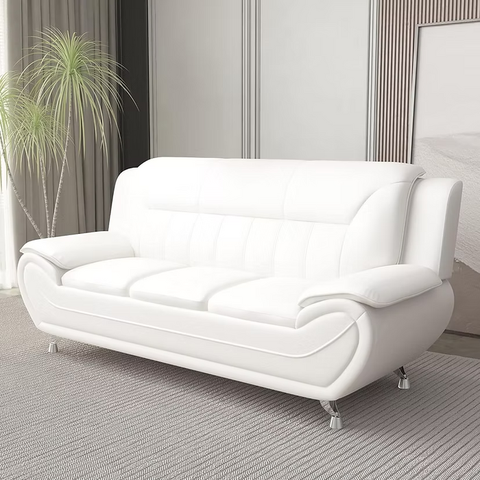 New York White Modern Living Room Set