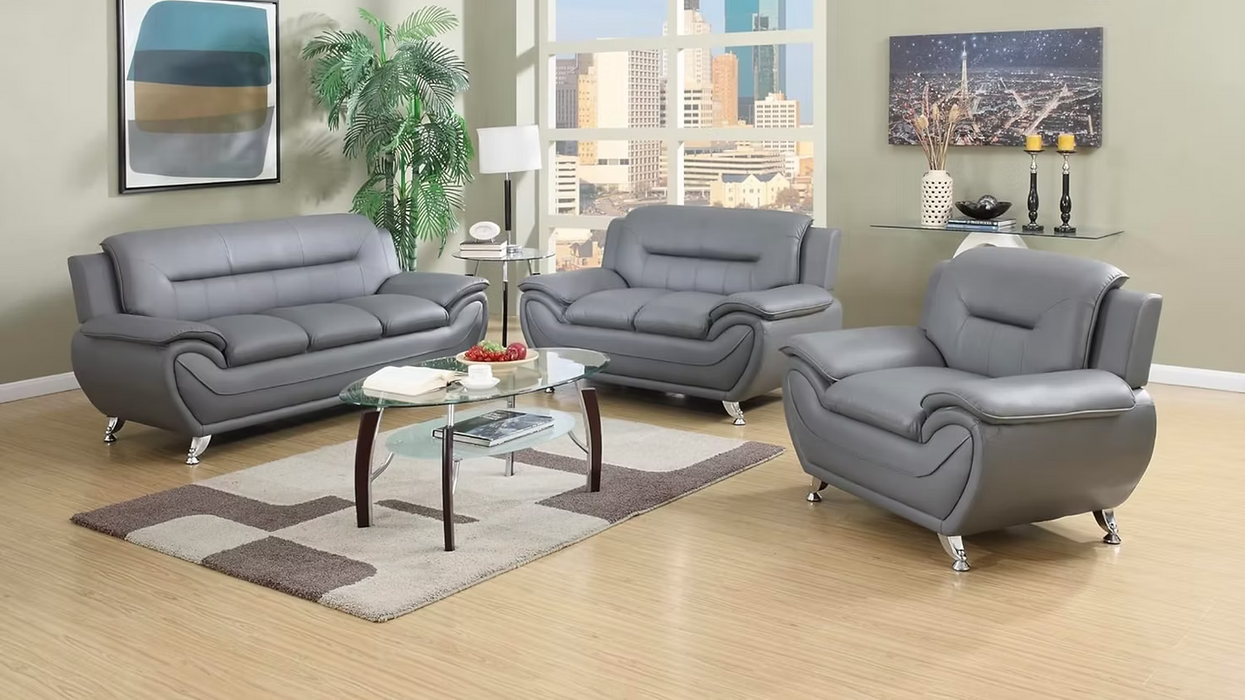 New York Gray Modern Living Room Set