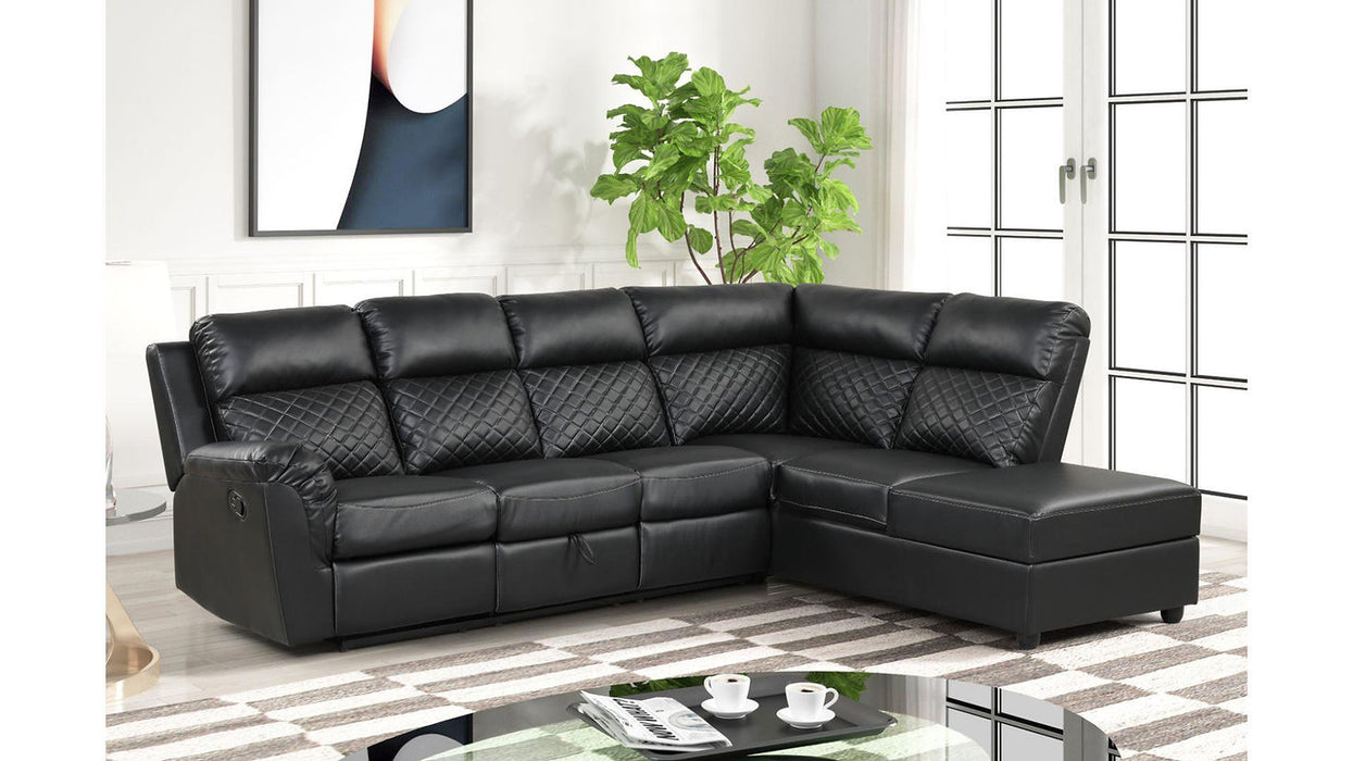 Charlotte Black Manuel Reclining Sectional