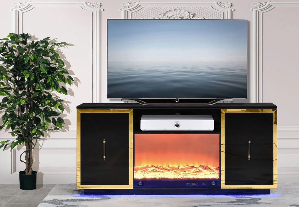 Cali Black TV Stand