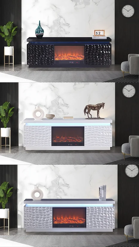 Bogota Black TV Stand