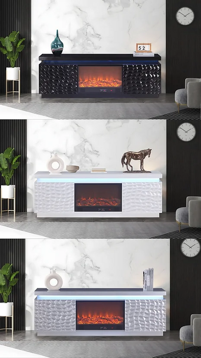 Bogota Black TV Stand