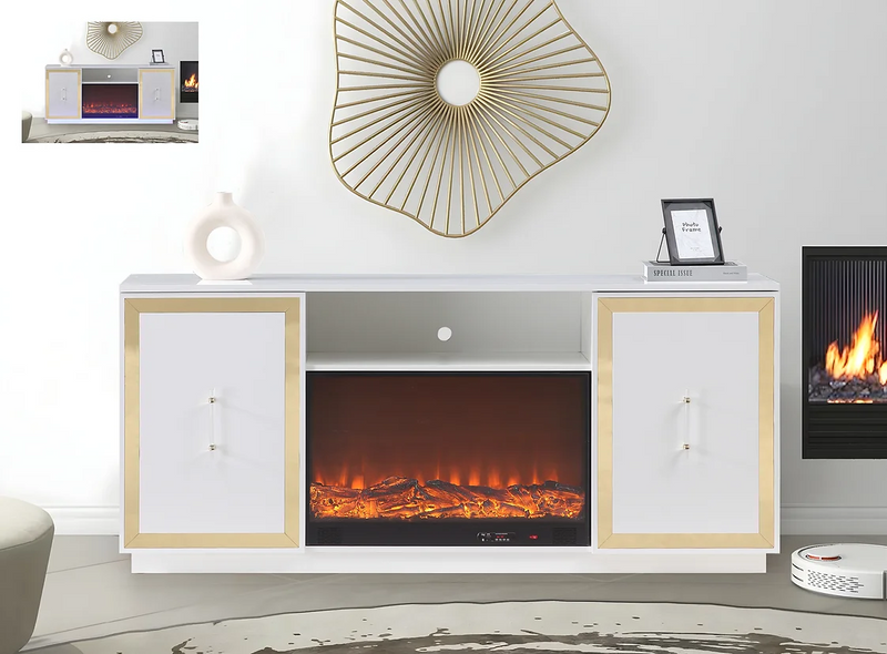 Cali White TV Stand