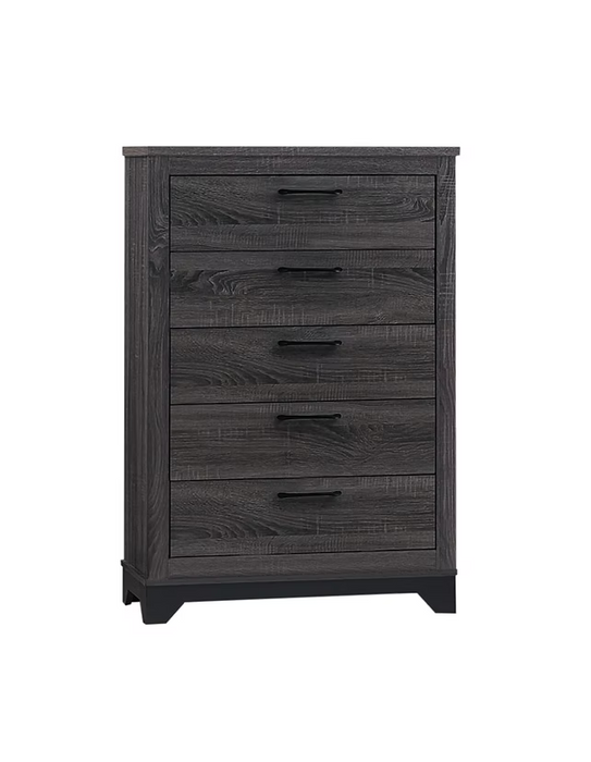 Lucy Gray Upholstered Youth Platform Bedroom Set